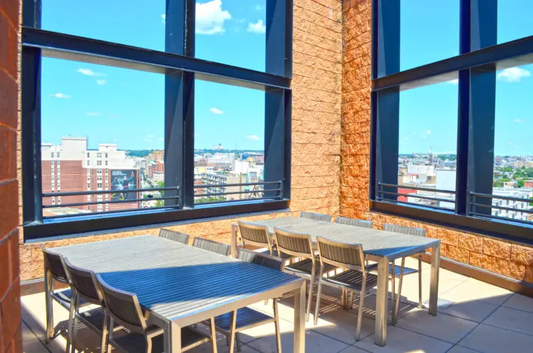 Roof dining area — Ten Ten Mass #708, Washington, DC