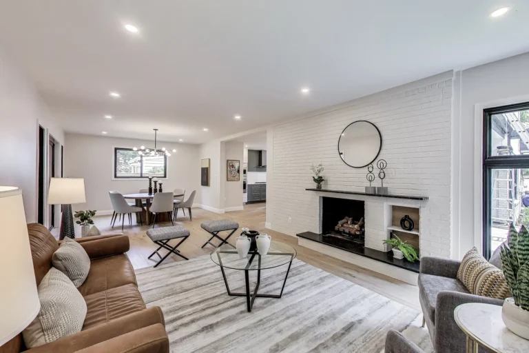 Living Room Fireplace — 1739 Shepherd St NW, Washington, DC