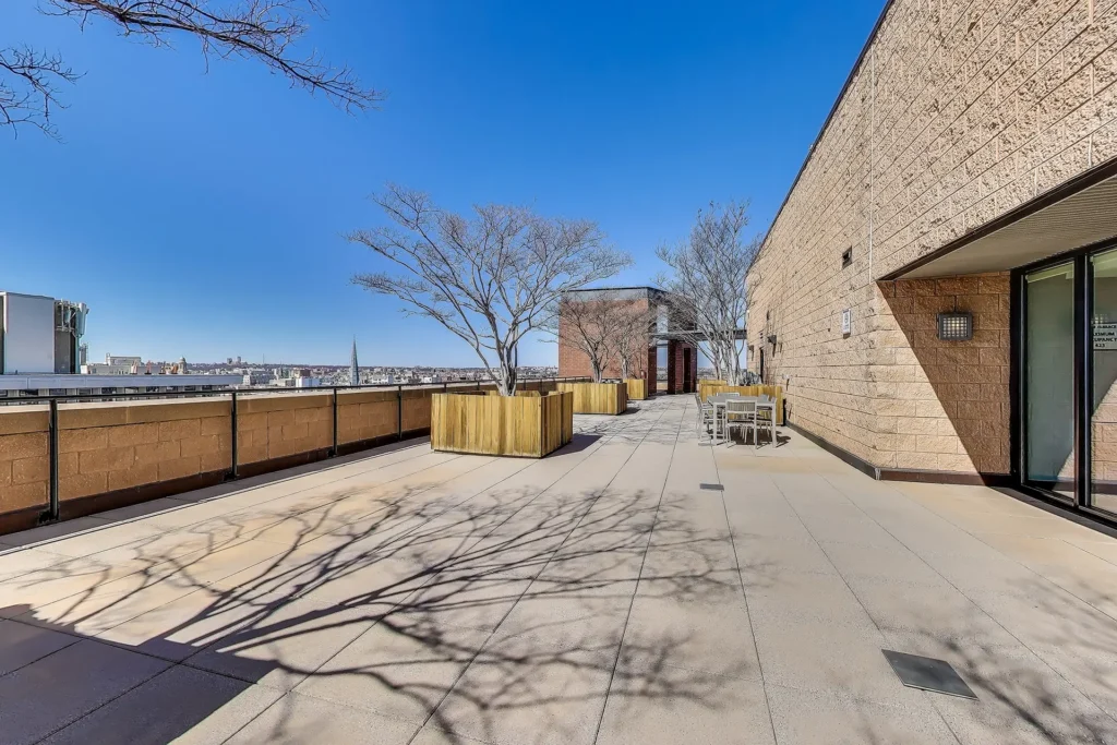 Ten Ten Mass - West rooftop terrace seating area