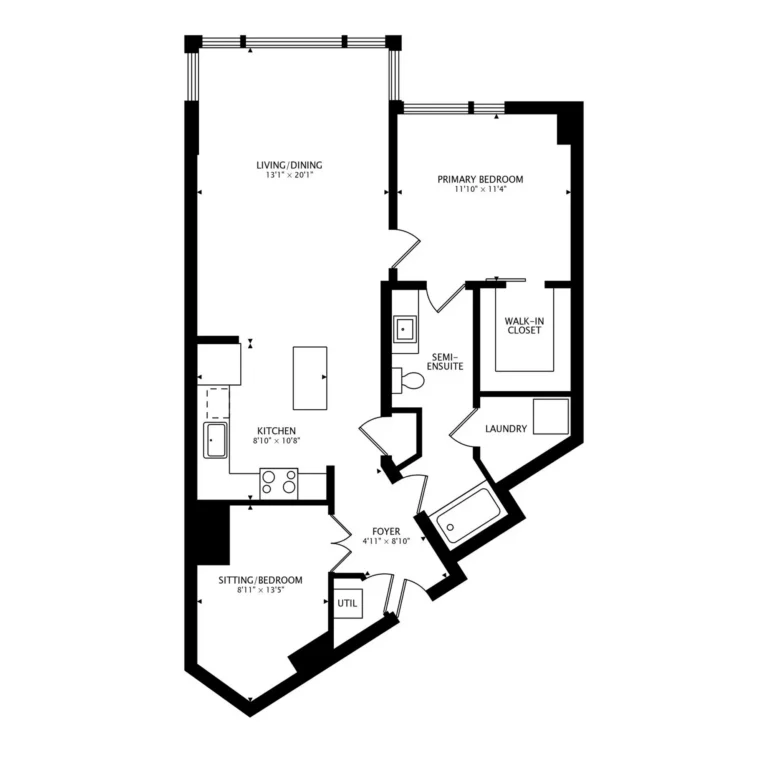Floor Plan — 1010 Massachusetts Ave NW #805, Washington, DC