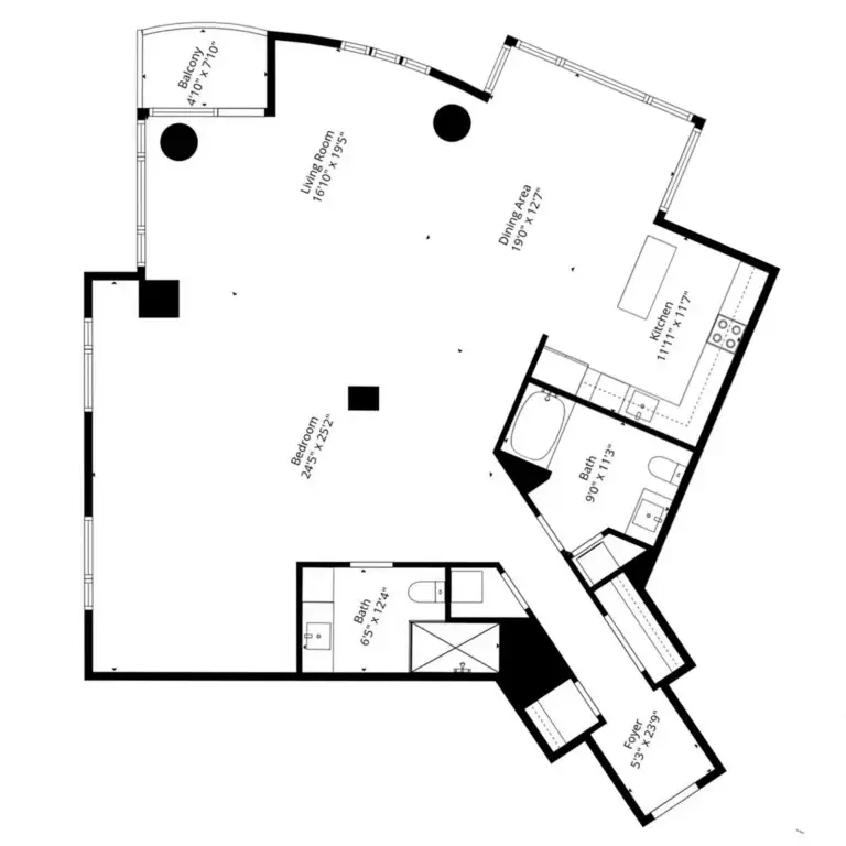 Current Floor Plan – Residence 804 | Ten Ten Mass