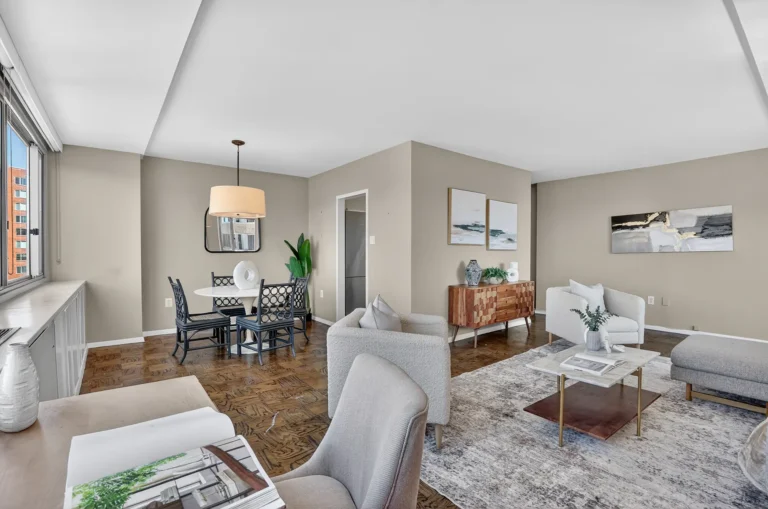 Living and dining area — 4101 Cathedral Ave NW #1107, Washington, DC