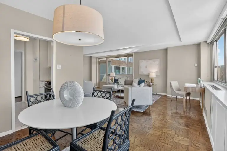 Dining and living room — 4101 Cathedral Ave NW #1107, Washington, DC