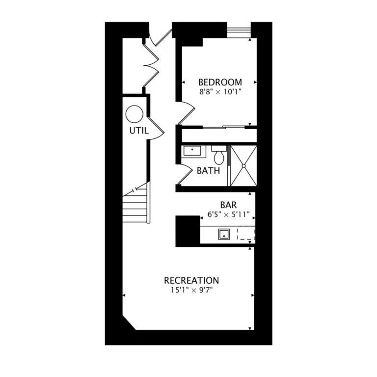 Lower level Floor Plan — 2553 Alabama Ave SE