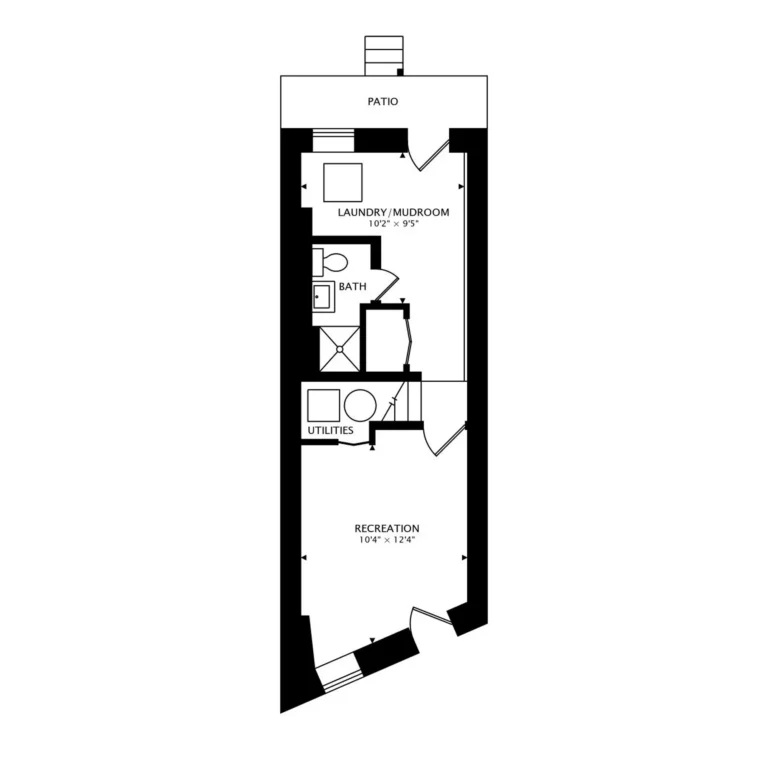 Lower level Floor Plan — 704 Rhode Island Ave NW