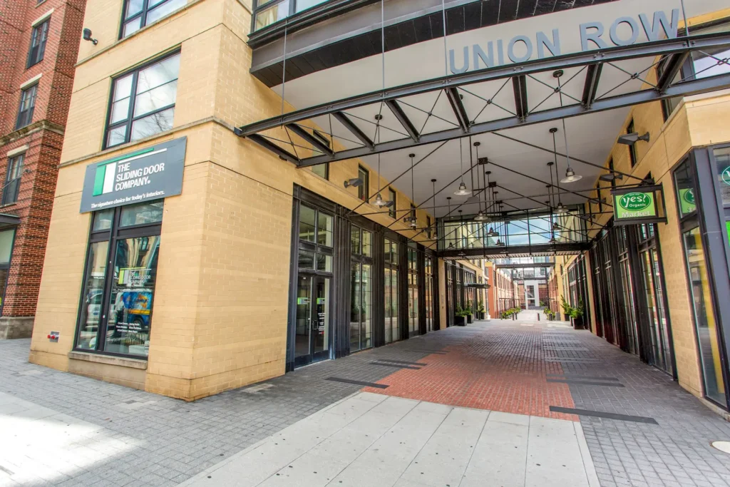The Flats at Union Row — Union Row Sign and Arcade