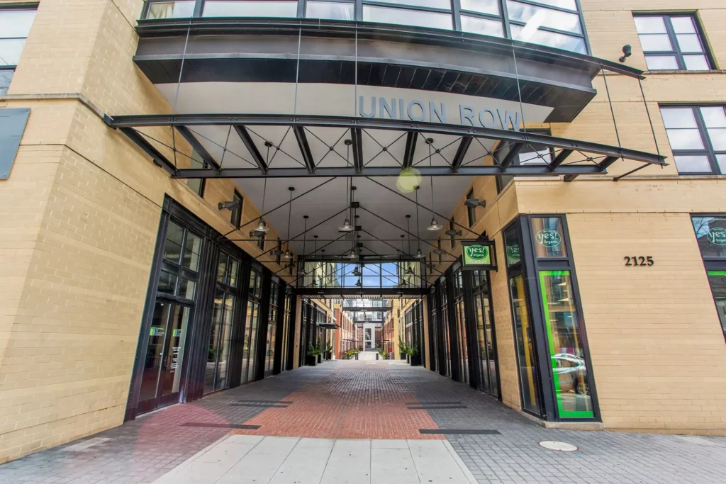 The Flats at Union Row — Arcade Entrance at 2125 14th Street