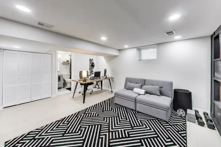 Lower-level recreation room — 5018 8th St NE, Washington, DC