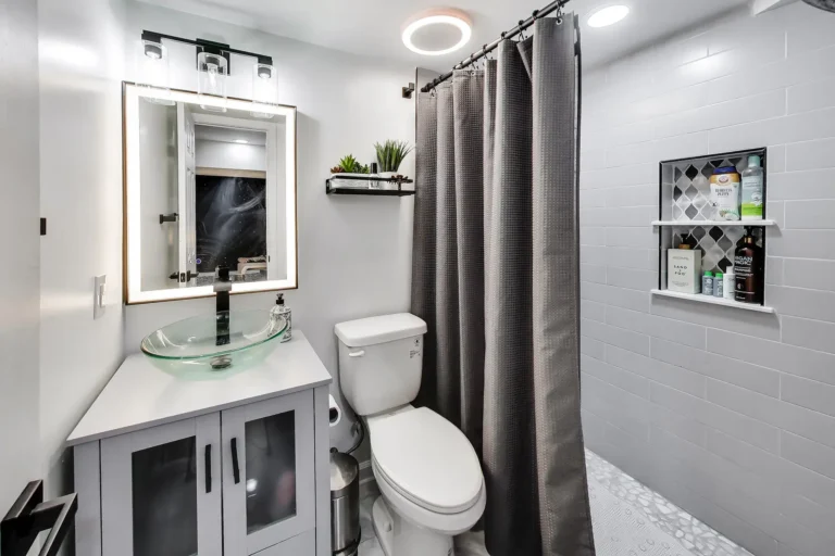 Lower-level full bathroom — 5018 8th St NE, Washington, DC