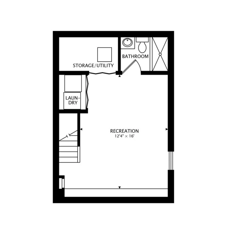 Lower level floor plan — 5018 8th St NE, Washington, DC