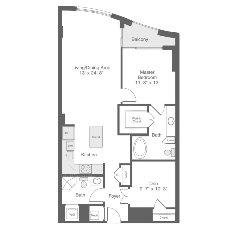 Floor Plan — 1010 Massachusetts Ave NW #602, Washington, DC