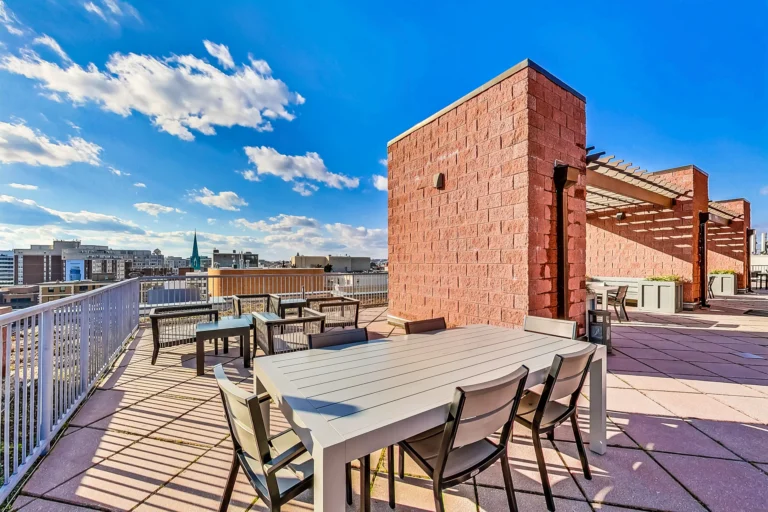 Quincy Court Roof Deck Seating – 1117 10th St NW, Washington DC