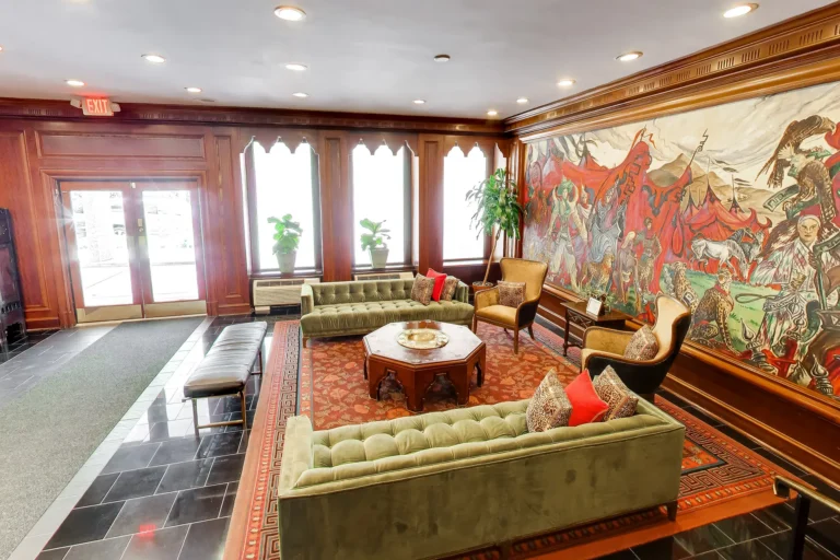 Lobby Seating Area — Shoreham North Condominium, 2501 Calvert St NW, Washington, DC