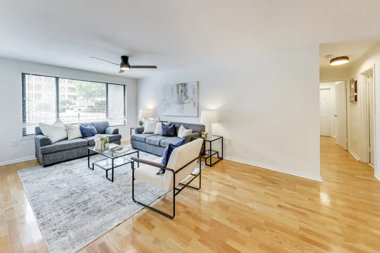 Living Room with Hallway View — 2501 Calvert St NW #103, Washington, DC