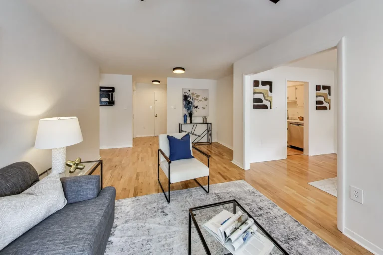 Living Room Toward Entry Foyer — 2501 Calvert St NW #103, Washington, DC