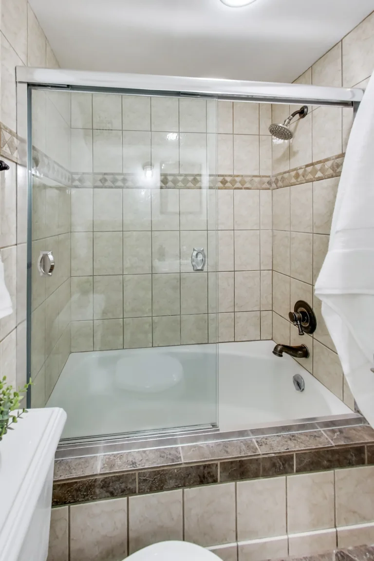 Primary Bathroom Tub Shower — 2501 Calvert St NW #103, Washington, DC