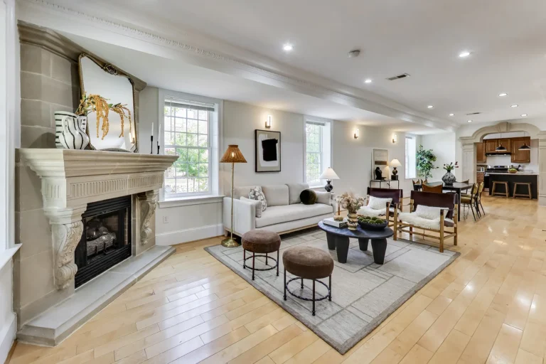 Living Room with Fireplace — 419 12th St NE, Washington, DC