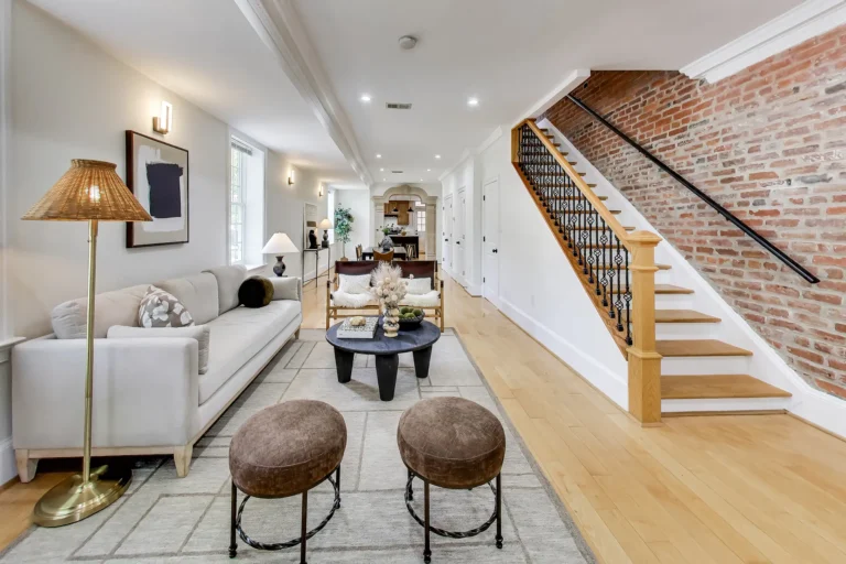 Living Room with Staircase — 419 12th St NE, Washington, DC