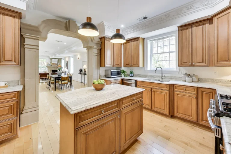 Kitchen Island with Dining Room View — 419 12th St NE, Washington, DC