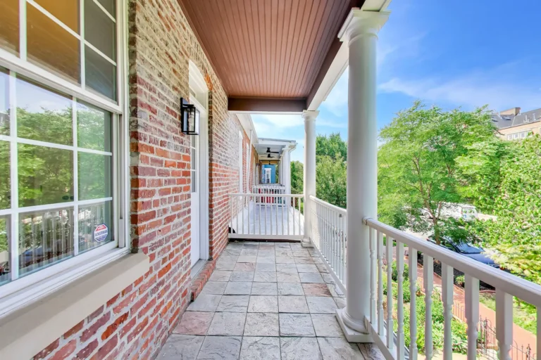 Front Balcony — Side View — 419 12th St NE, Washington, DC