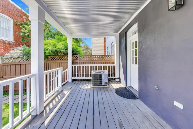 Rear Porch with Entry Door — 419 12th St NE, Washington, DC