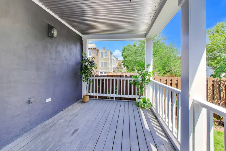 Rear Porch — Neighborhood View — 419 12th St NE, Washington, DC
