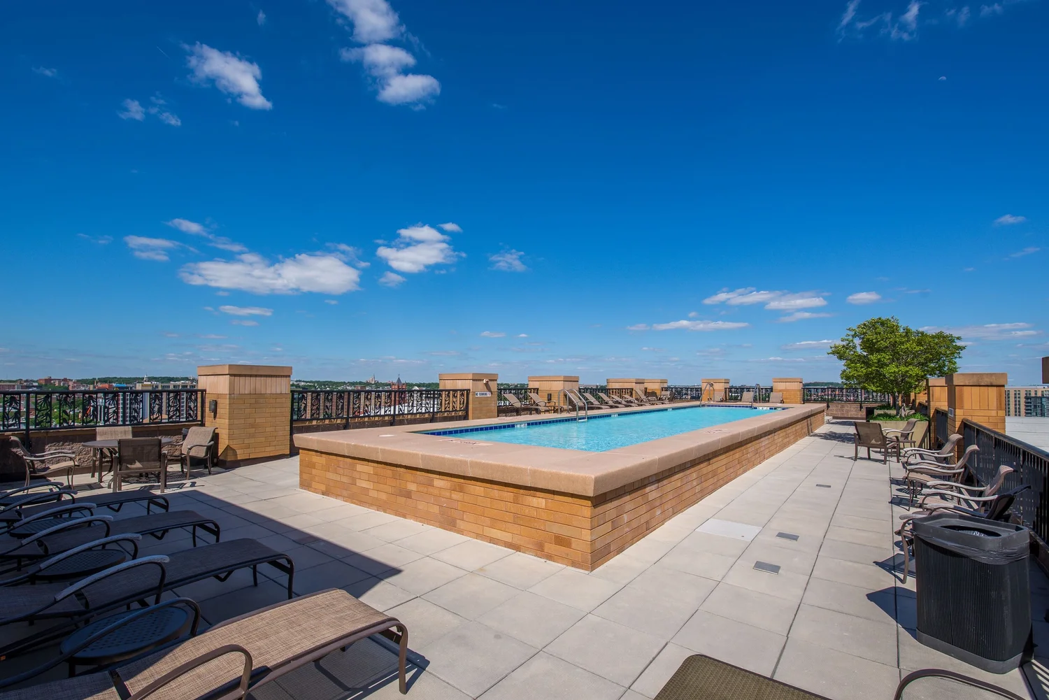 Rooftop view from the Whitman Condominium at 910 M St NW, Washington, DC
