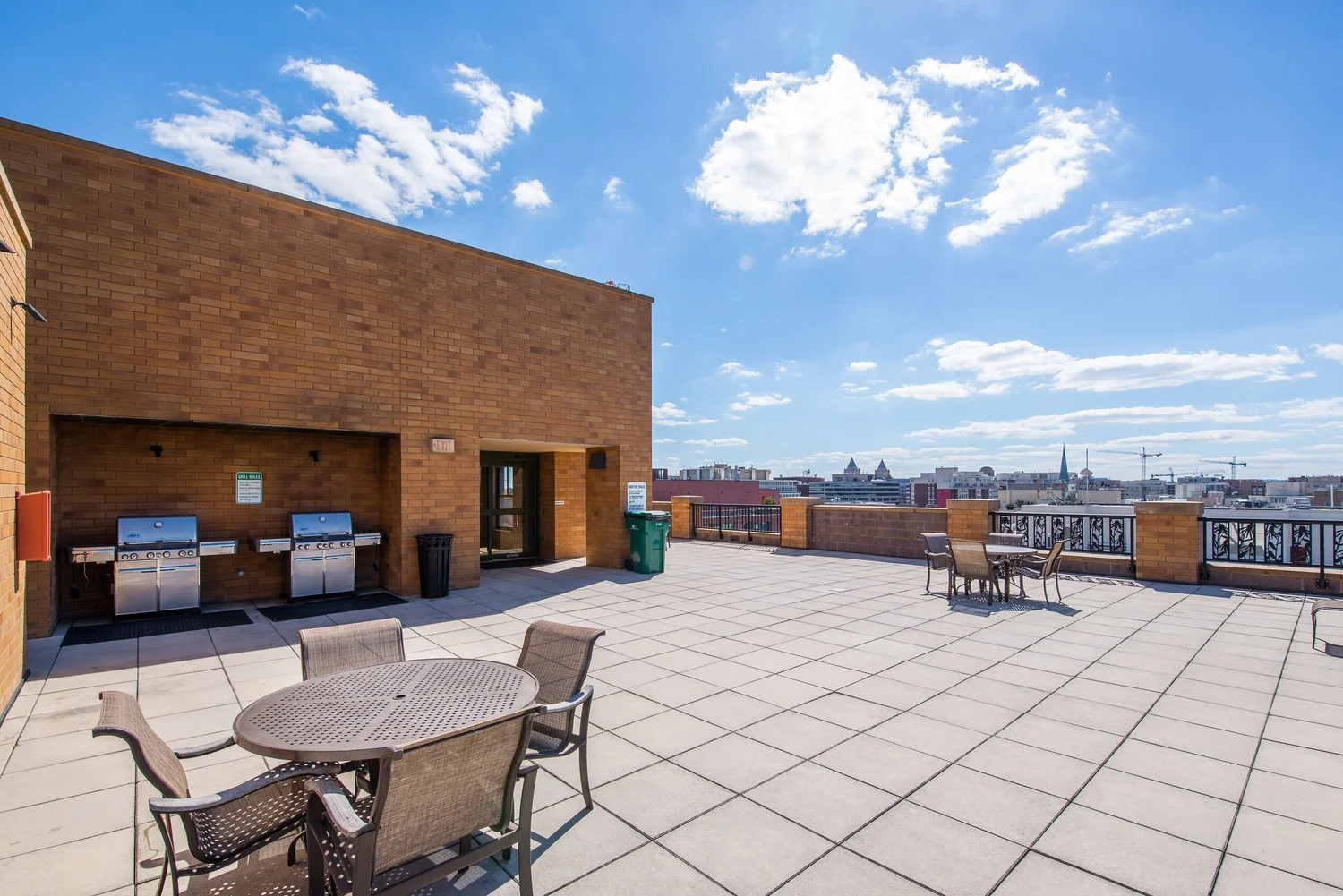 Rooftop deck and pool at the Whitman Condominium, 910 M St NW