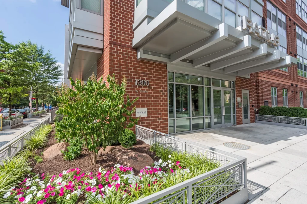 The Radius Entrance – 1300 N St NW, Washington DC