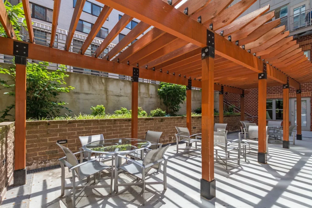 The Radius Courtyard Pergola – 1300 N St NW, Washington DC