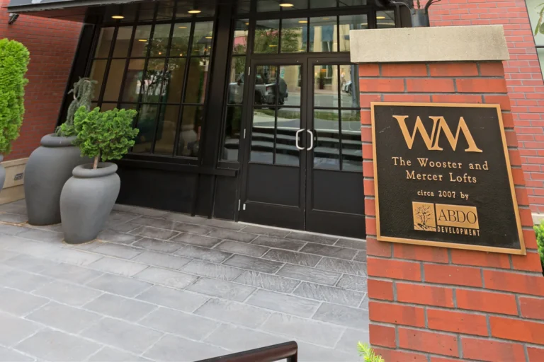 Wooster and Mercer Lofts Entrance – 1600 Clarendon Blvd, Arlington VA