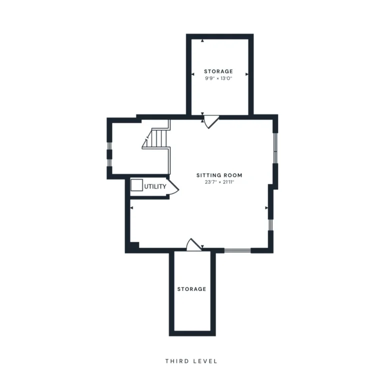Third Level Floor Plan — 1739 Shepherd St NW, Washington, DC