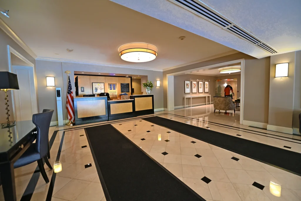 The Elizabeth Lobby Entrance – 4601 N Park Ave, Chevy Chase MD