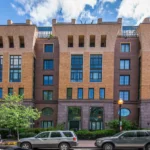 Front exterior of The Whitman condominium at 910 M St NW, Downtown DC